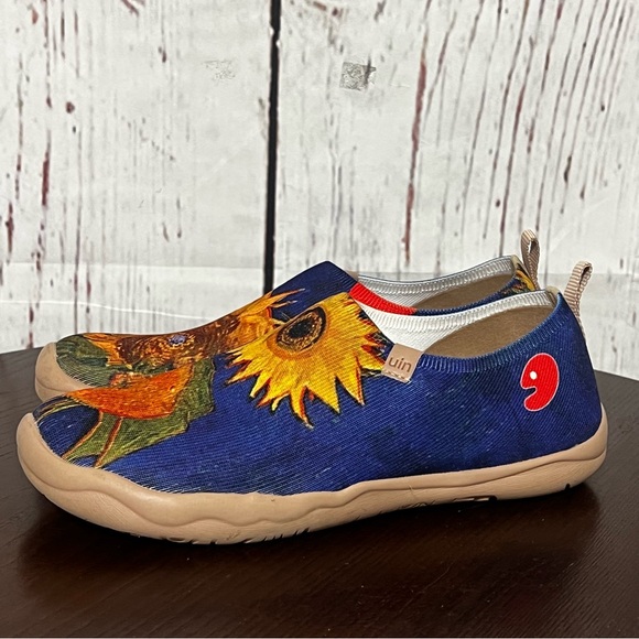 UIN Toledo Sunflower Print Slip-On Unisex Shoes super light and comfortable 7.5 - Picture 8 of 16